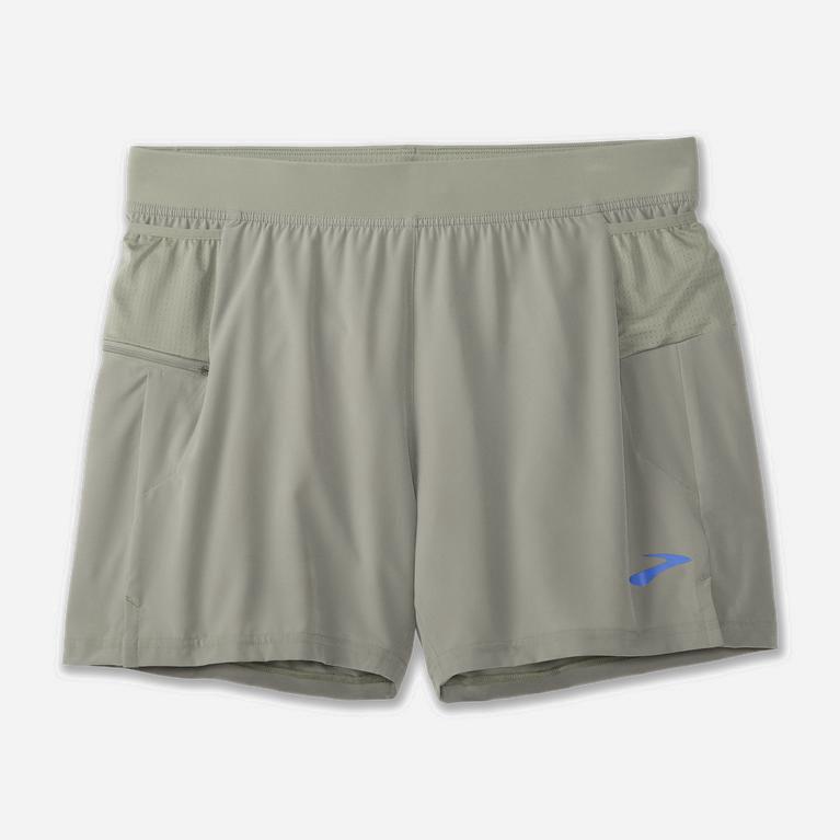 Brooks Sherpa 5 2-In-1 Løpeshorts Herre Verkkokauppa - Lyse Grå - Norge (AHI438056)